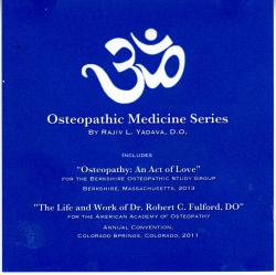 Osteopathic Medicine Series: CD Lectures